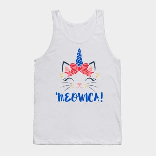 'Meowica 4th of July Kittycorn Tank Top